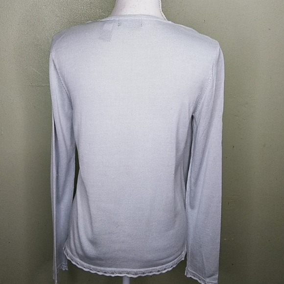 Vintage Liz Claiborne 100% Silk Layer Look Sweater - M - NWT - Picture 5 of 9